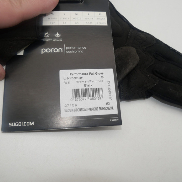 NEW Sugoi Performance Full Glove Women's Small Black Cycling - Picture 6 of 6
